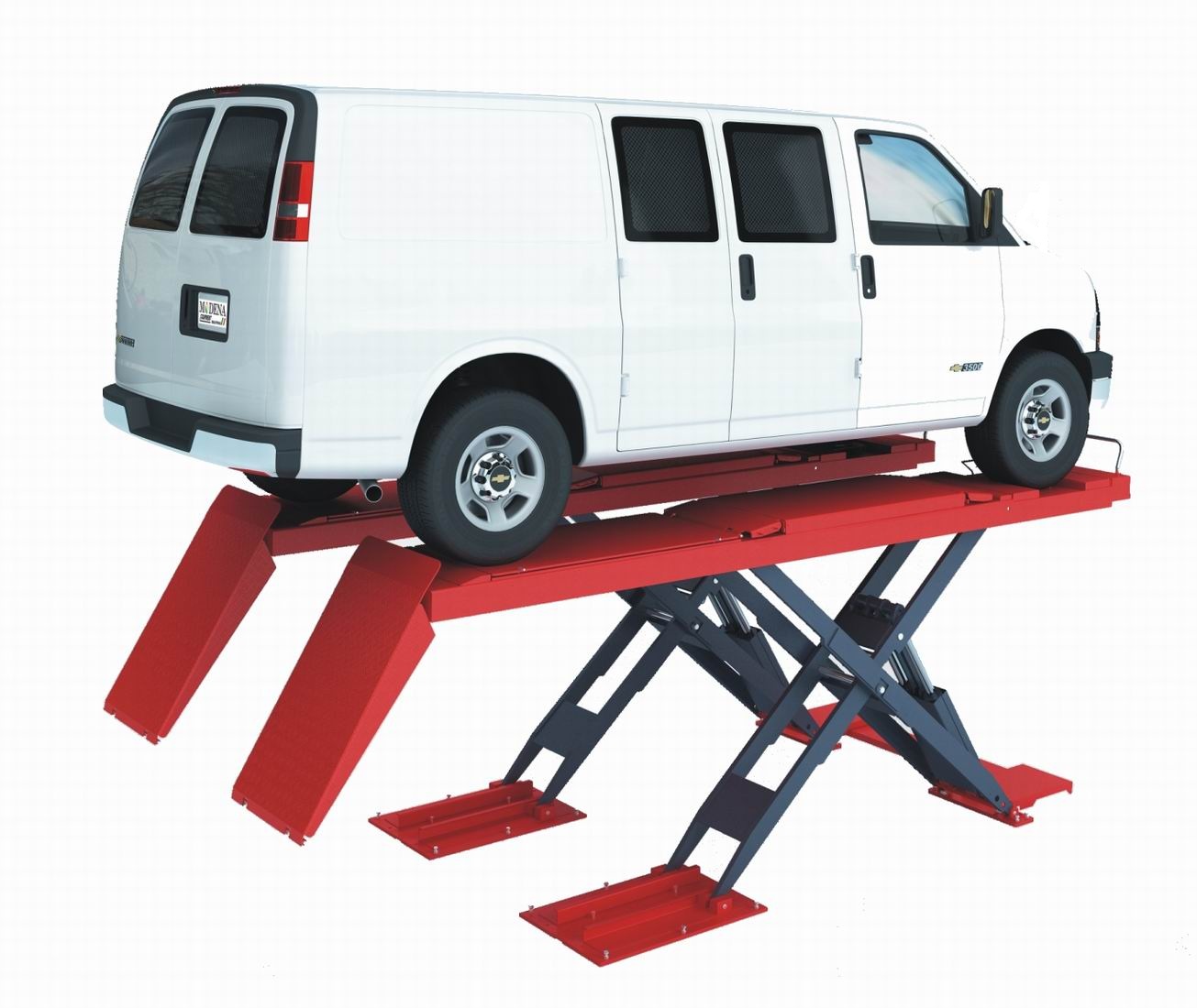 wheel free scissor lift van